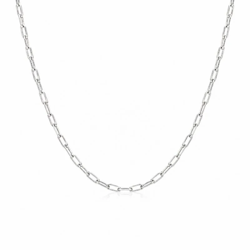 Corrente Infantil Masculina Estilo Cartier Prata 925 - 45 cm