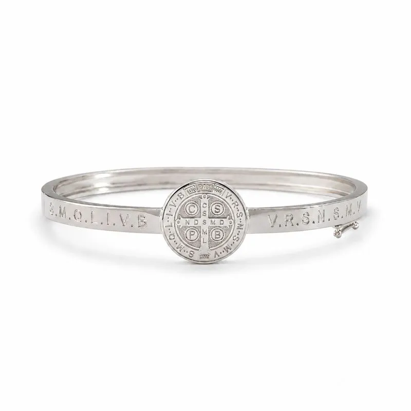Pulseira Bracelete São Bento Folheado a Prata