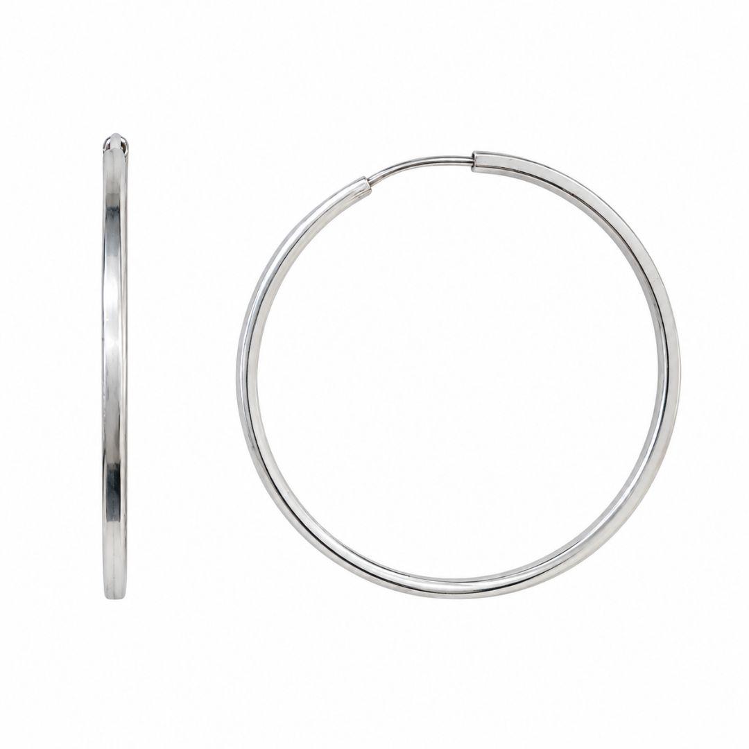 Brinco Argola Grande Prata 925 - 3,8 cm