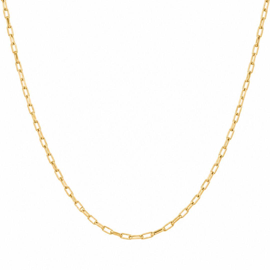 Corrente Masculina Elo Cartier Banhada a Ouro 18k - 60cm
